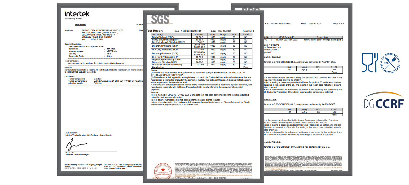 Product Certificates